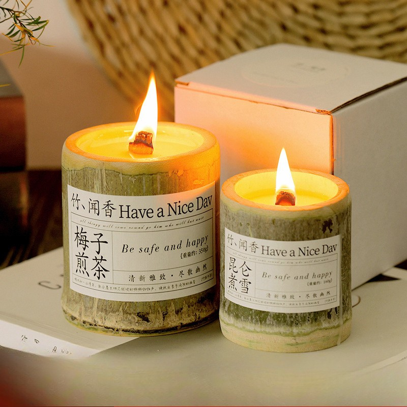 LILORA x YUHUAN LZ082 limited edition bamboo soy candles