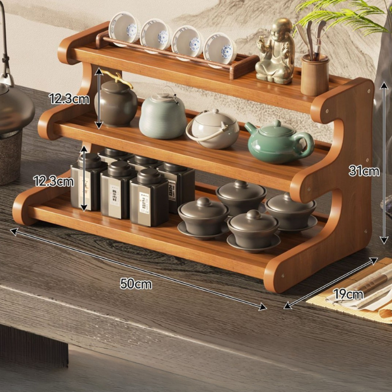LILORA Embrace Calm & Clarity “Minimal Wood Series” Storage Shelf