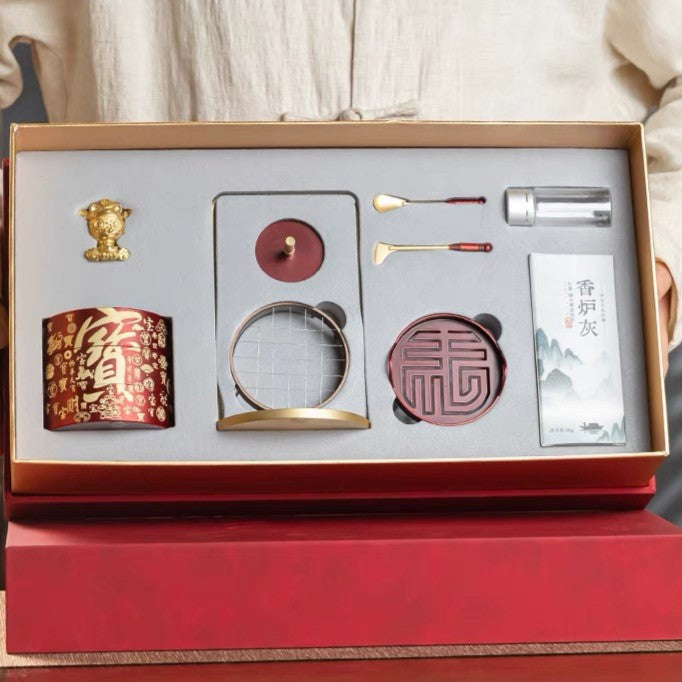 Classical Brass Incense Set – Complete Ritual Box for Calm Living
