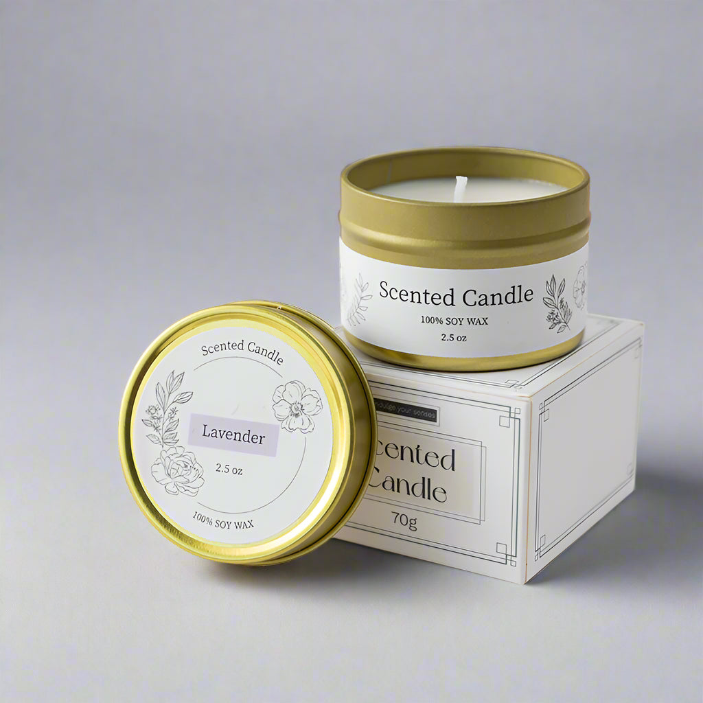 LILORA Gold Tins Scented Candle
