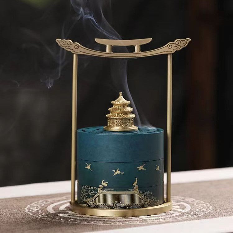 LILORA Brass Incense Burner – Classic Ritual Set for Mindful Living