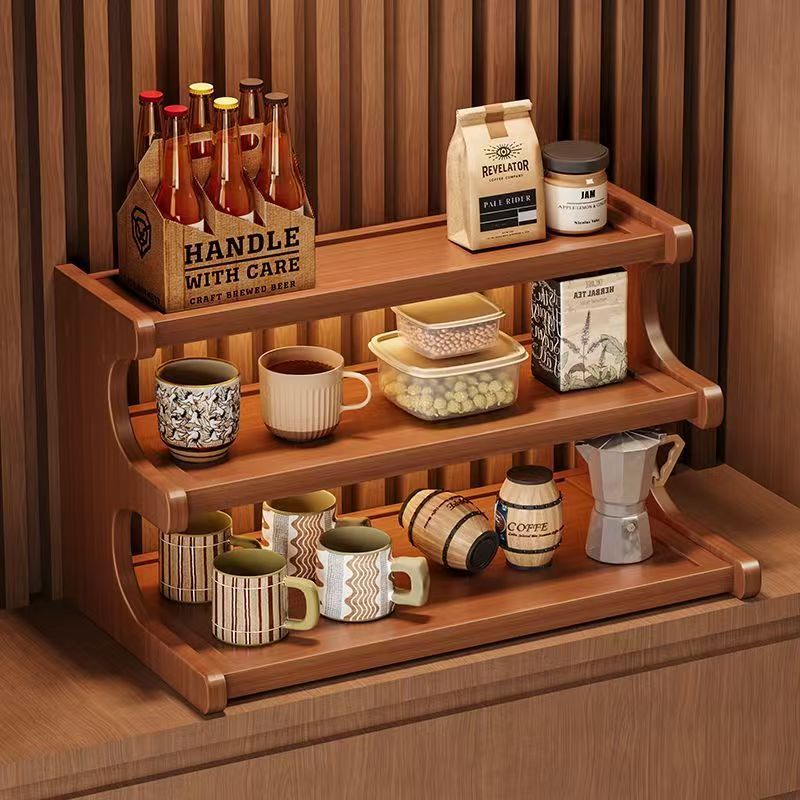 LILORA Embrace Calm & Clarity “Minimal Wood Series” Storage Shelf