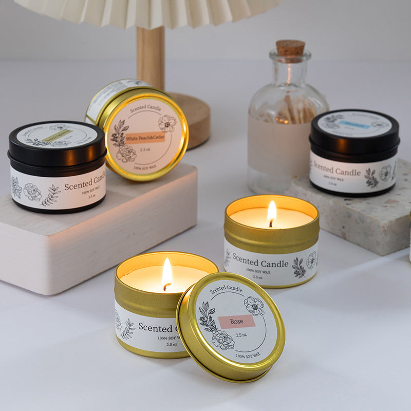 LILORA Gold Tins Scented Candle