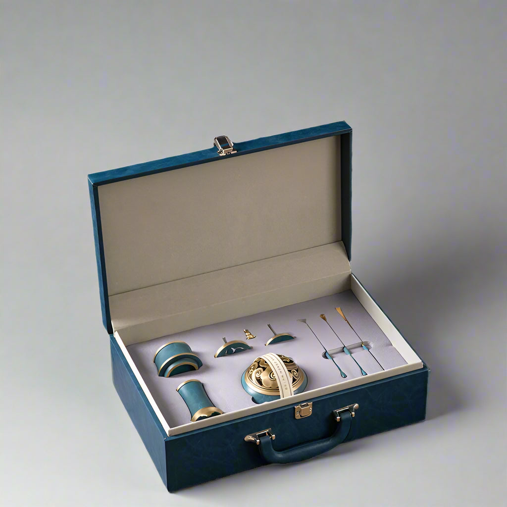 Brass Incense Ceremony Set – Incense Kit for Meditation & Yoga Rituals