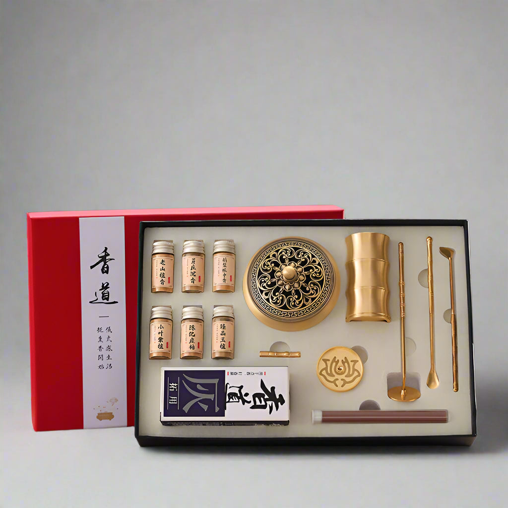 Brass Incense Ceremony Set – Mindful Incense Stamping Kit for Meditation & Yoga Beginners