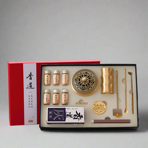 Brass Incense Ceremony Set – Mindful Incense Stamping Kit for Meditation & Yoga Beginners