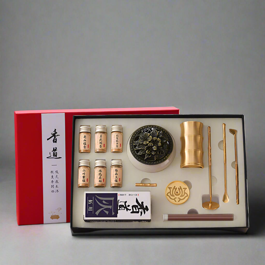 Brass Incense Ceremony Set – Mindful Incense Stamping Kit for Meditation & Yoga Beginners