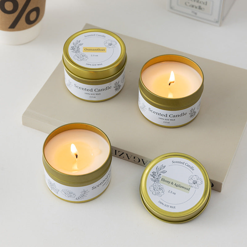 LILORA Gold Tins Scented Candle