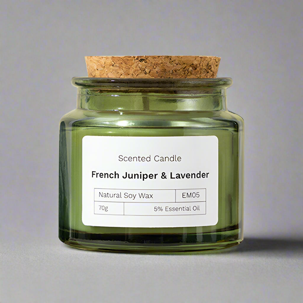 LILORA "Little Green Bottle" Lavender Scented Candle