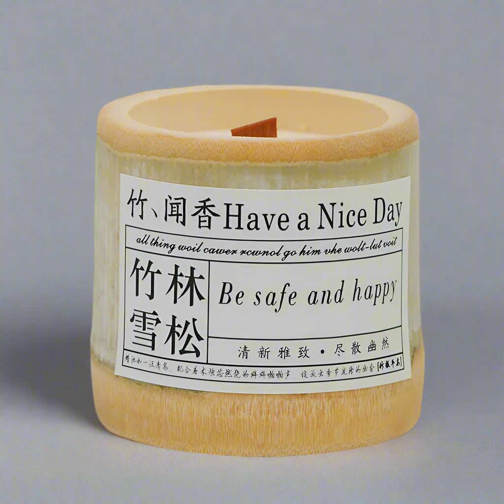 LILORA x YUHUAN's limited edition handcrafted bamboo-scented candles