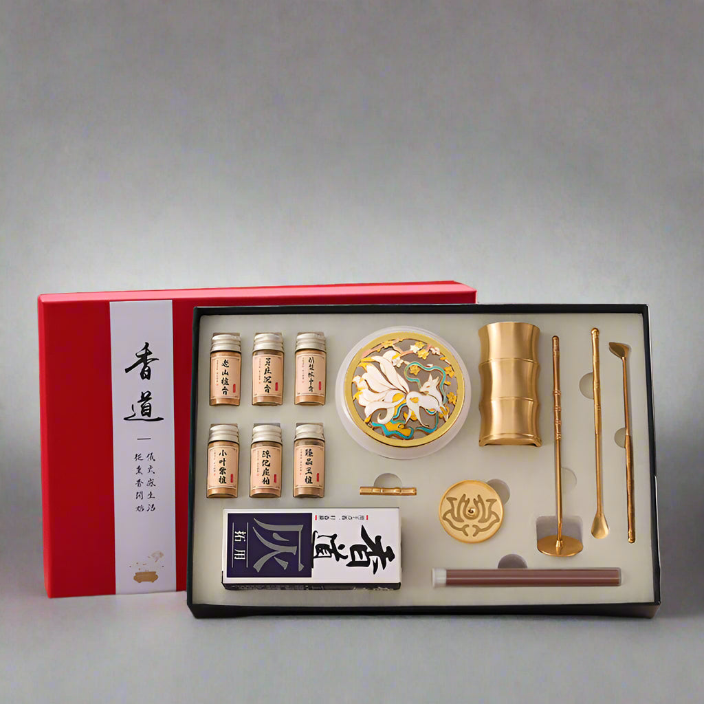 Brass Incense Ceremony Set – Mindful Incense Stamping Kit for Meditation & Yoga Beginners