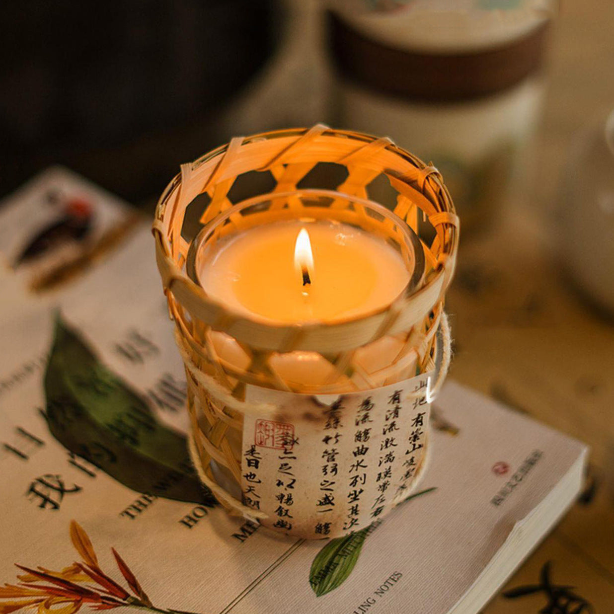 LILORA x YUHUAN’s limited bamboo edition-woven scented candles