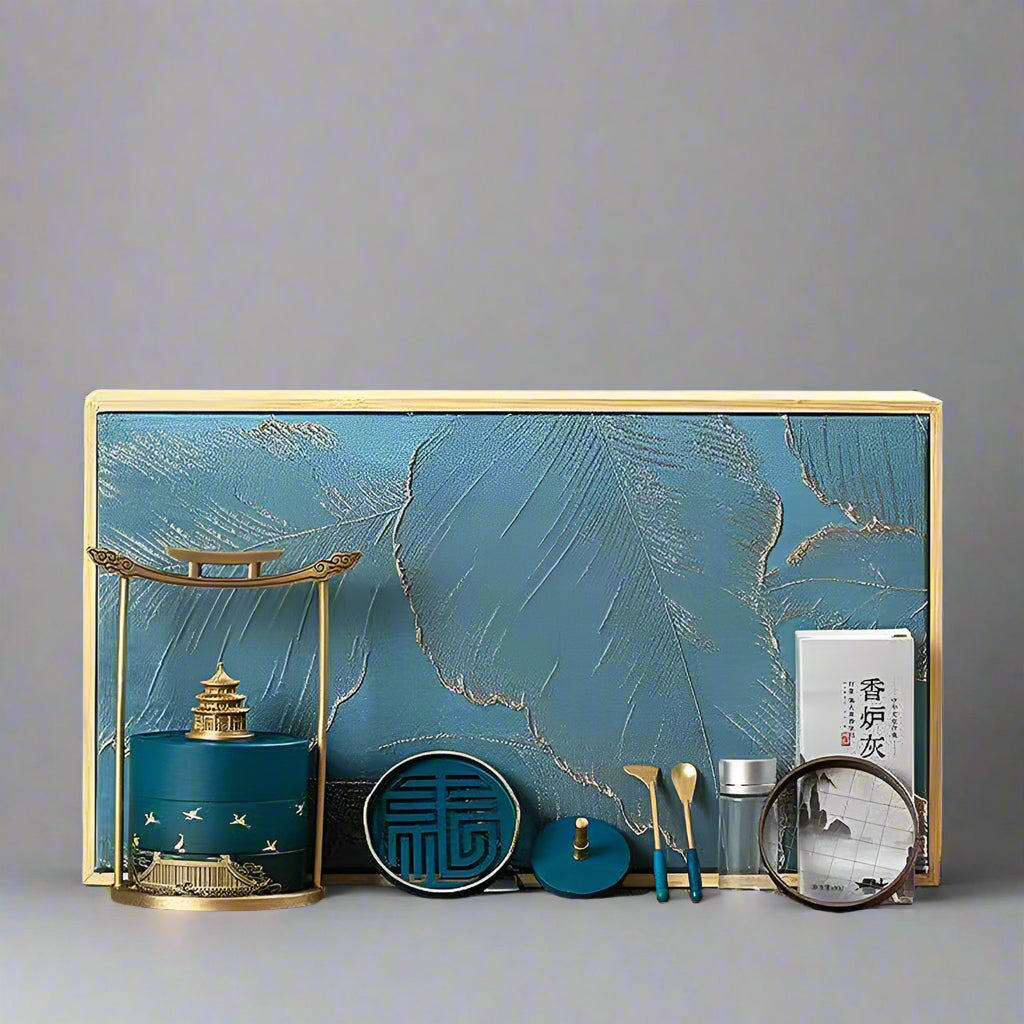 LILORA Brass Incense Burner – Classic Ritual Set for Mindful Living