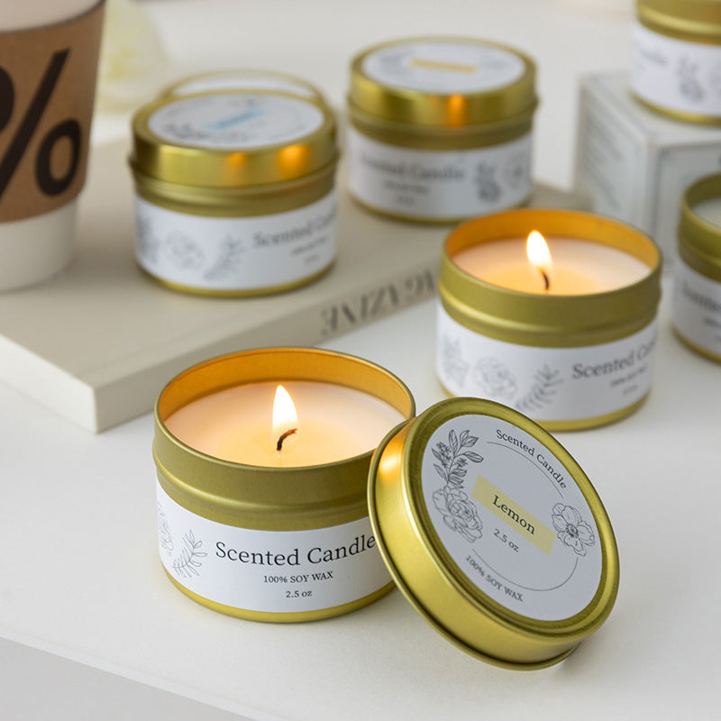 LILORA Gold Tins Scented Candle