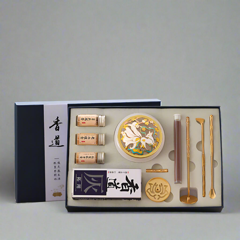Brass Incense Ceremony Set – Mindful Incense Stamping Kit for Meditation & Yoga Beginners