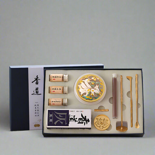Brass Incense Ceremony Set – Mindful Incense Stamping Kit for Meditation & Yoga Beginners