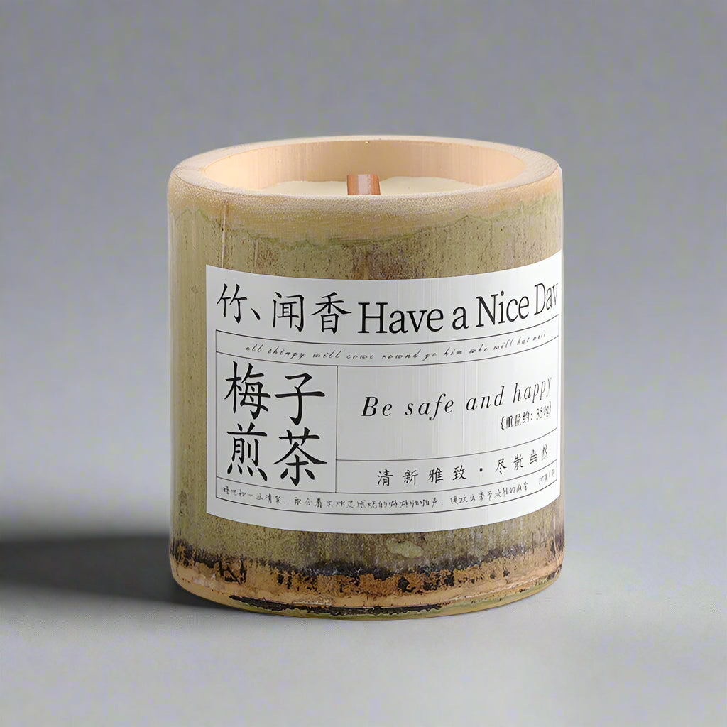 LILORA x YUHUAN LZ082 limited edition bamboo soy candles