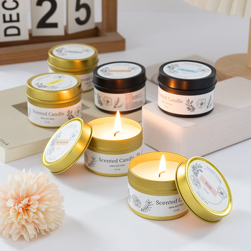 LILORA Gold Tins Scented Candle