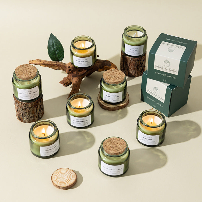 LILORA "Little Green Bottle" Lavender Scented Candle